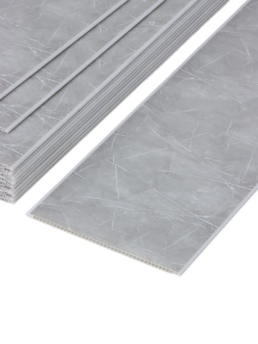 Цена за 12 шт. Стеновая панель ПВХ «Вулканический пепел», 2600×250 мм, цвет серый