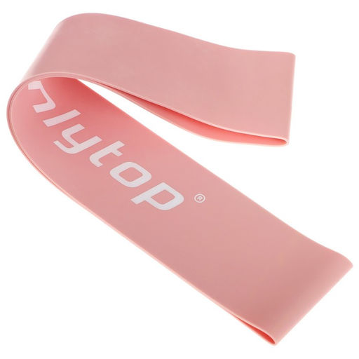 Фитнес-резинка ONLYTOP, 30×5×0.12 см, нагрузка 15 кг, цвет пудровый