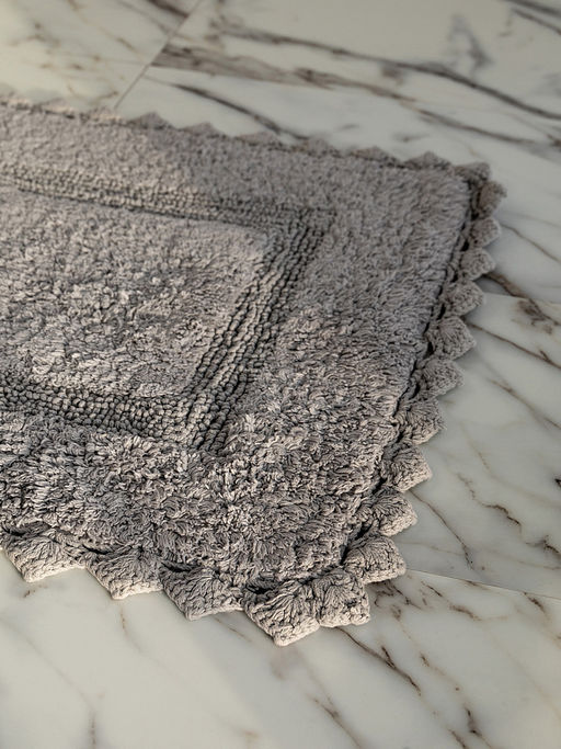 Коврик для туалета молочный 50x50 махра