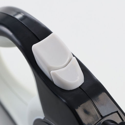 Рулетка Пижон светоотражающая, 3 м, до 15 кг, трос, прорезиненная ручка, белая  фото 3