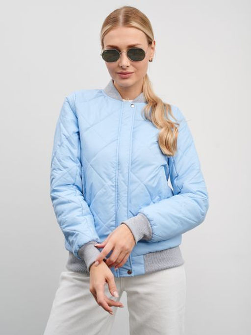 Женский бомбер ED-06 голубой - Yollochka фото 17