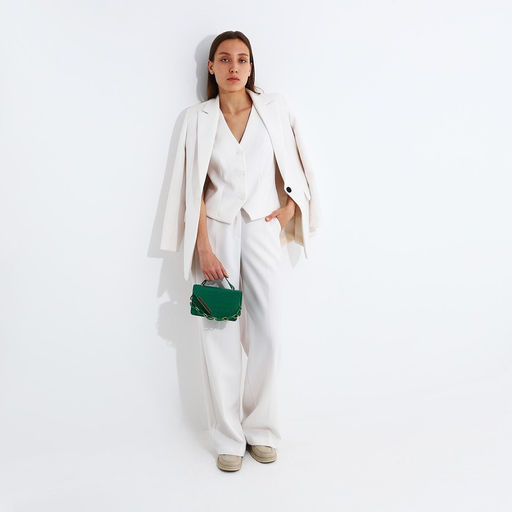 Сумка мессенджер на молнии, цвет зелёный - Simaland фото 5