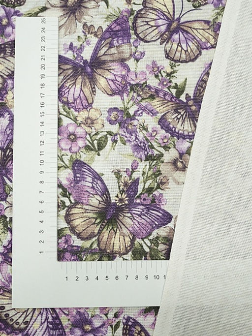 Рогожка Винтажные кролики, ш.1.5м, хлопок-100%, 160гр/м.кв, раппорт 63см - Купава фото 6