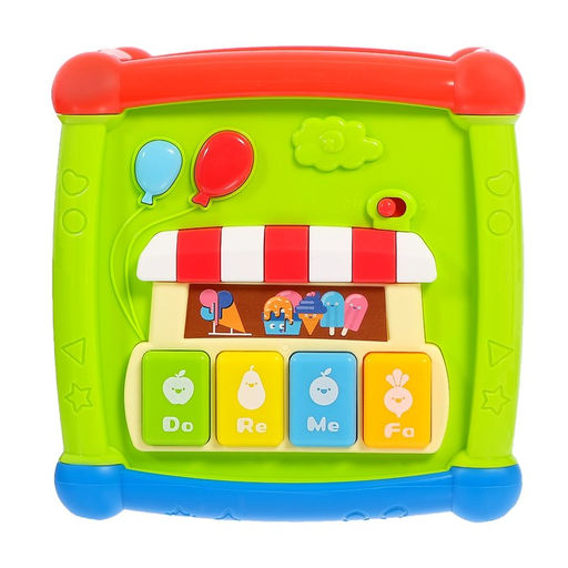 Развивающая игрушка ZABIAKA «Умный кубик», световые и звуковые эффекты