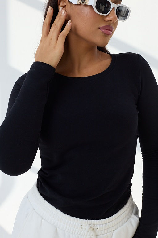 Лонгслив женский Чёрный - Амавес-текстиль фото 7