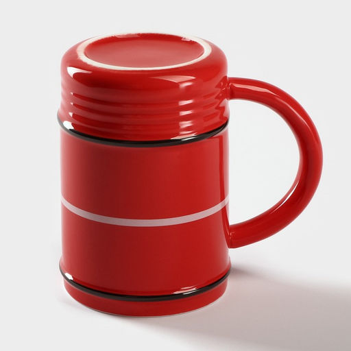 Кружка керамическая Lover Fire, 480 мл, цвет красный