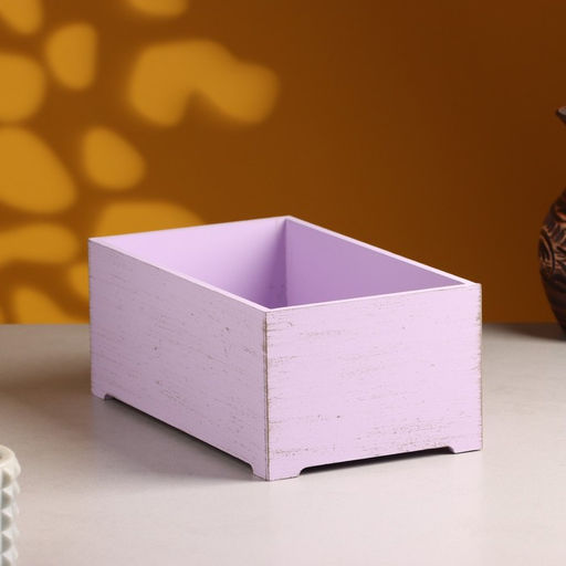 Набор ящиков деревянных Прованс 3 в 1 (25х14,5х10; 23х12,5х9; 21х10х8)см Сиреневый - Дарим красиво фото 3