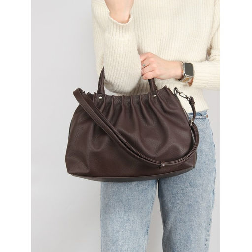 Сумка женская искусственная кожа ADEL-232, 1отд+плеч/рем. шоколад 258461 - Adelia фото 5