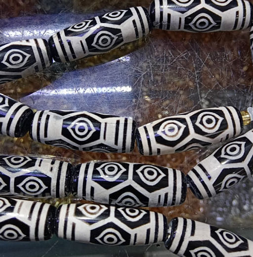 Бусина Дзи уп-2шт 6 глаз изобилие контроль эмоций здоровье и долголетие