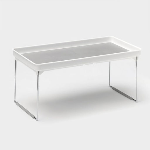 Столик - поднос для подачи Griten, складной, 36.2×19×3.7 см, белый