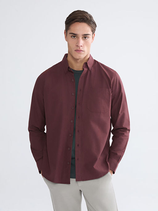 Regular Fit Uzun Kollu Arm?rl? Erkek G?mlek