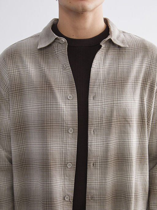 Regular Fit Uzun Kollu Ekose Erkek Oduncu G?mlek