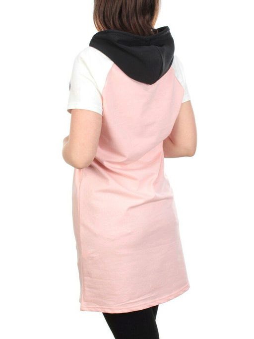 11794 PINK Туника спортивная женская (100% хлопок) - Фабричный китай фото 4