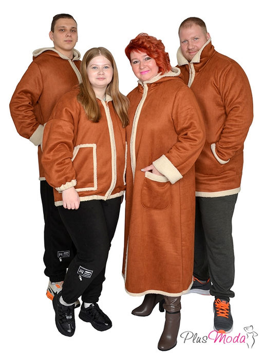 Парка Модель №1485 размеры 44-84 - Plusmoda фото 16