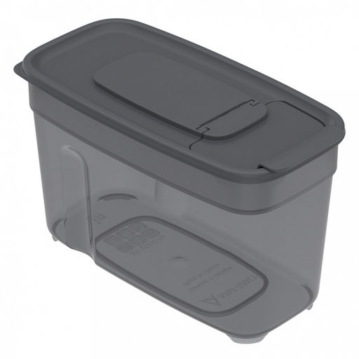 Контейнер для сыпучих продуктов 1л, 17х8,5х10,5см, полипропилен, дымчатый (Россия)