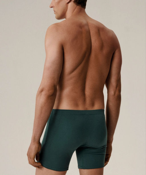 ATLANTIC 2MH-173 Трусы шорты Solid Long - набор (2 шт.) зеленый лес + темно-синий фото 3