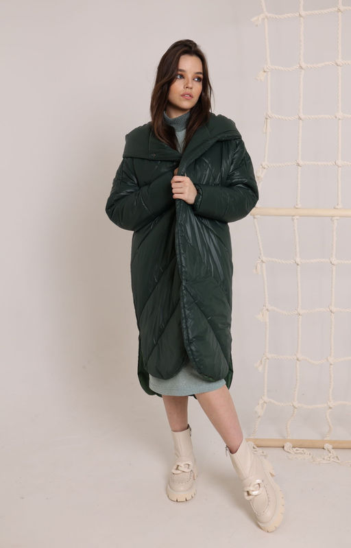 Пальто AMORI 2140 зеленый  фото 3