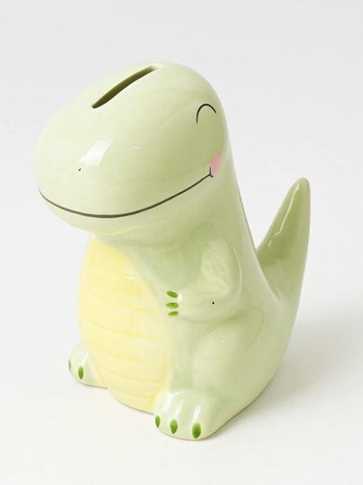 Копилка керамическая Green Dino, green (16,5х14 см)