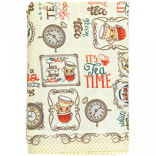 "Чаепитие" Скатерть 200х145см, длина стола до 160см, на 6-8 персон, хлопок "Комфорт" 171г/м2, "Домашняя мода" (Россия)