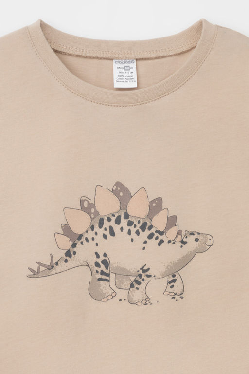 К 1606/темно-бежевый,дино пижама дет - Crockid фото 9