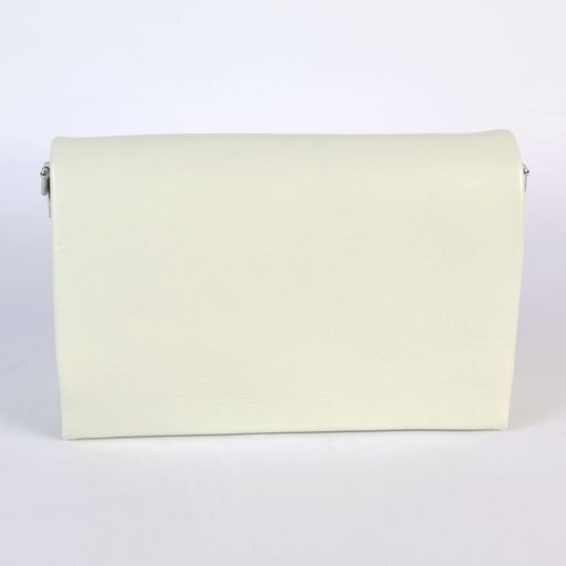 Женская кожаная сумка кросс-боди с тремя отделениями 3086 Офф Вайт - Cidirro фото 2