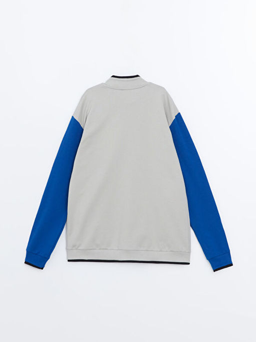 Bask?l? Uzun Kollu Erkek ?ocuk Kolej Ceket - Waikiki фото 3