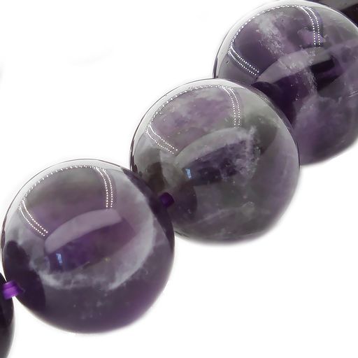 Браслет Классика 12мм тёмный аметист - Agat77 фото 2