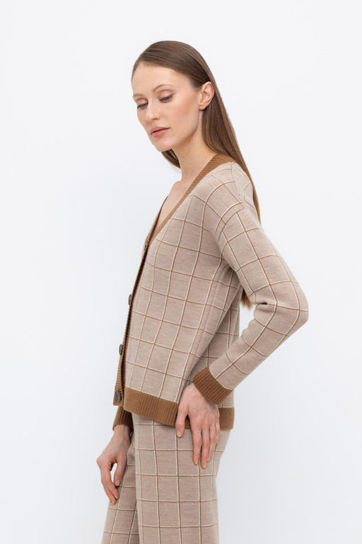 ЕВ 30191/ш/бежевый кардиган жен - Very neat фото 2