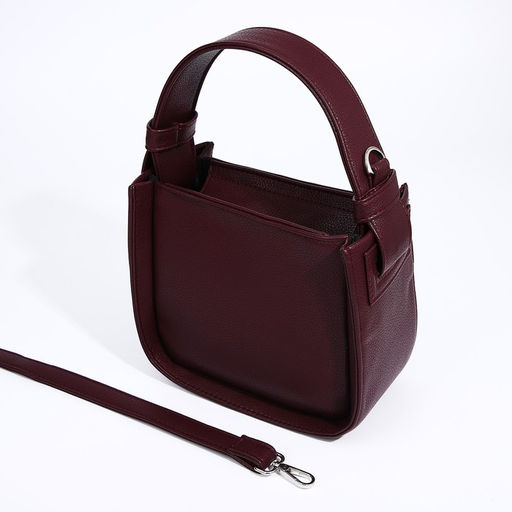 Сумка-тоут TEXTURA на молнии, цвет бордовый  фото 5