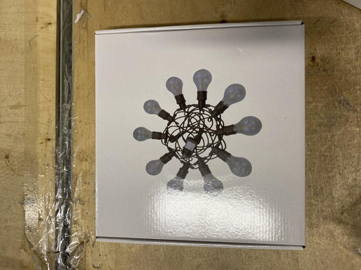 Гирлянда 5 м с насадками Лампочки, IP44, УМС,10 LED, свечение тёплое белое, 220 В - Super bat фото 3