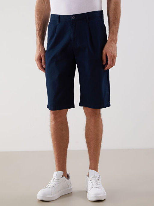 Rahat Kal?p Gabardin Erkek Bermuda ?ort