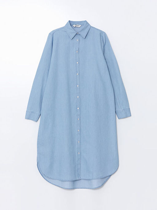 G?mlek Yaka Kad?n Jean Tunik