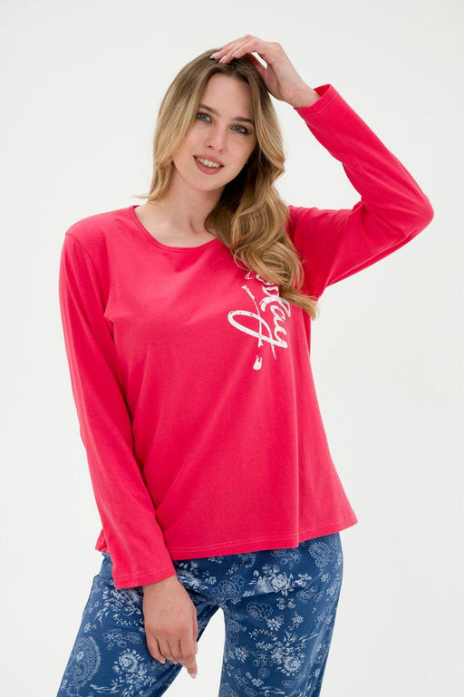 Пижама женская Today розы на синем - Амадэль фото 3