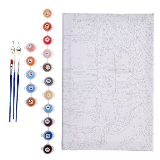 Картина по номерам на холсте с подрамником Закат у моря, 20х30 см - Школа талантов фото 5