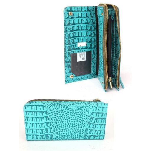 Портмоне женское Cayman-ПР 104 н/к, 6 отд, 23 карм, на молнии, бирюза КЛ (97) 245228
