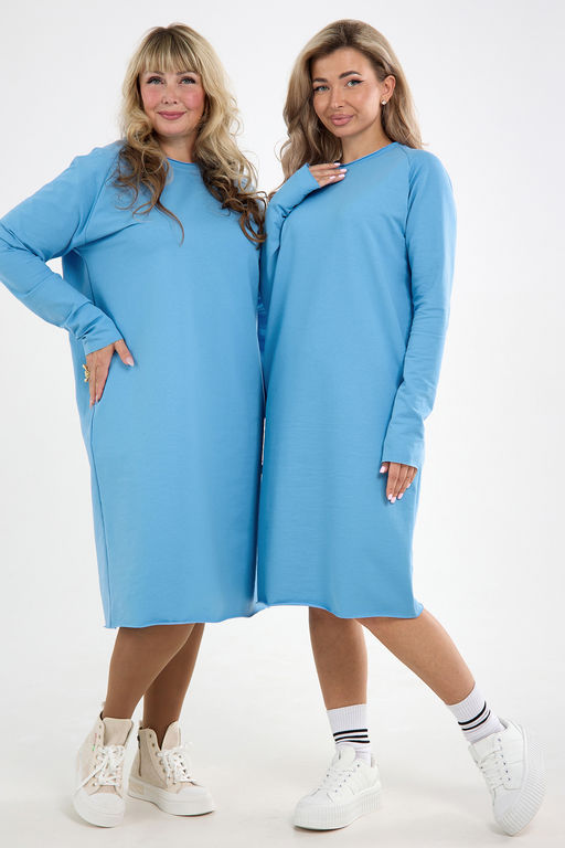 Платье футер-реглан