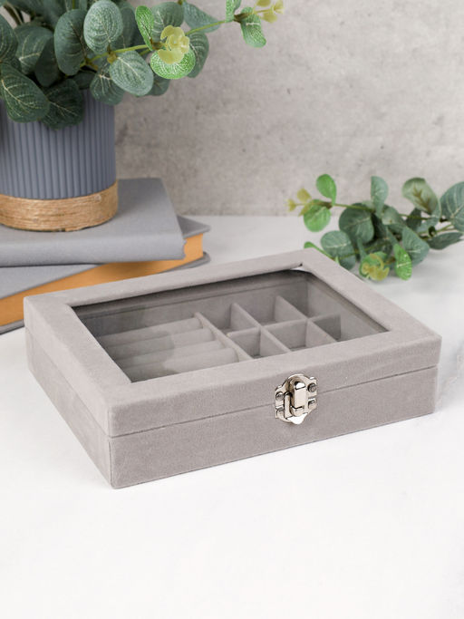 Шкатулка серая 20х15х4,5 см / XY2845-2 /уп 50/ - Галеонтрейд фото 2