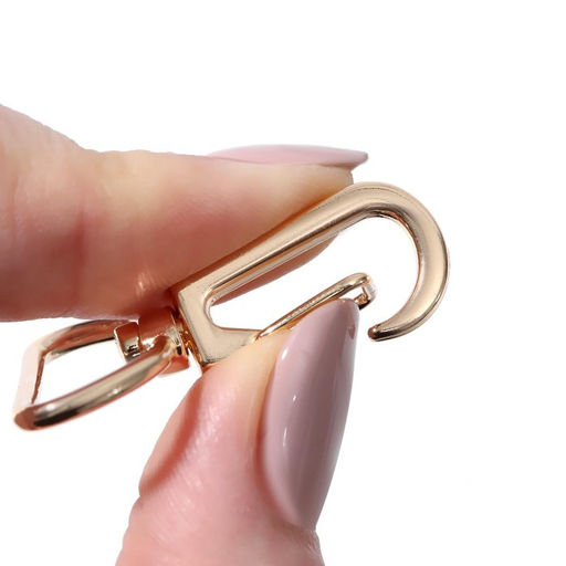 Карабин металлический, 39×30 мм / 26×2 мм, 10 шт., цвет золотой