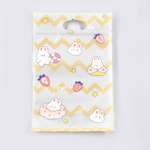 Цена за 50 шт. Пакет подарочный Zip-lock, «Корейский стиль», 15.5×22+3.5 см МИКС