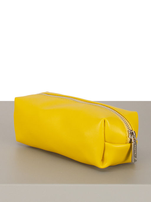 LACCOMA косметичка Гретта-Ф826-желтый эко кожа хлопок  фото 2
