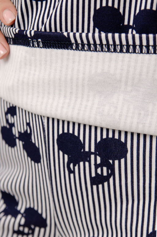 Арт. 9168 Пижама с брюками 42-50 (5 шт) Цвет:верх- синий, белый, низ-синий, белый - Калинка фото 7