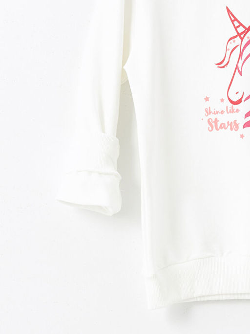 Bisiklet Yaka K?z ?ocuk Sweatshirt - Waikiki фото 2