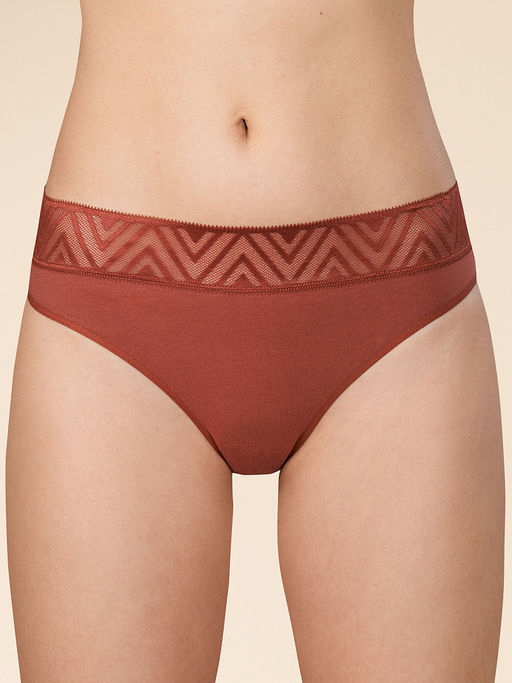 PELICAN, трусы женские, Терракотовый