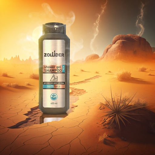 Zollider 3в1 North Force, гель-шампунь для душа 400 мл  фото 5