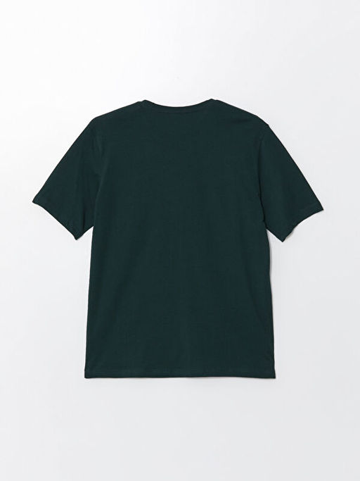 Bisiklet Yaka K?sa Kollu Penye Erkek Ti??rt - Waikiki фото 2