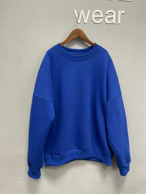 Свитшот унисекс, утепленный, василек - Knitka wear фото 2