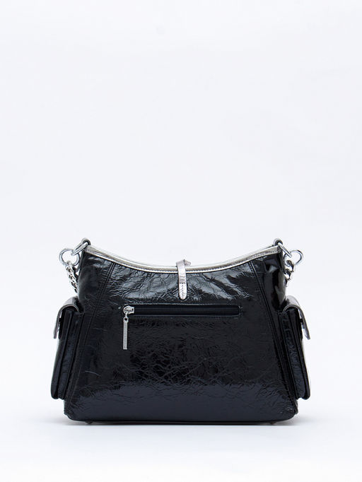 Сумка 2096Y black silver Polina&Eiterou