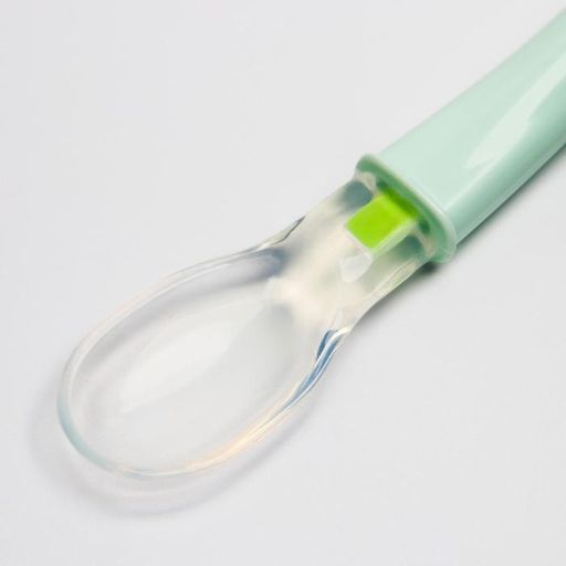 Ложка детская для кормления силиконовая, от 5 мес., цвет МИКС - Крошка я фото 2