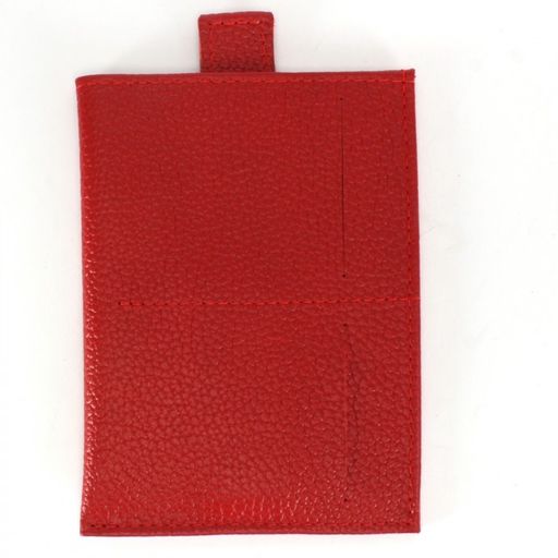 Обложка/футляр для паспорта Croco-П-408 натуральная кожа 1отд, 3карм, алый флотер (128) 228530  фото 2
