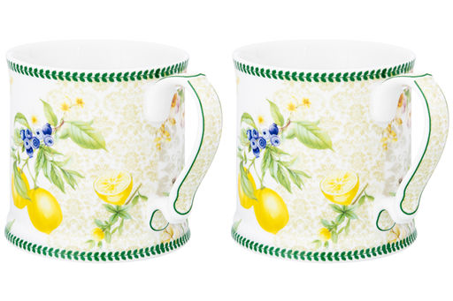 Набор 2 кружек 380 мл 12,3*9*9 см Лимоны NEW BONE CHINA - Elan gallery фото 13